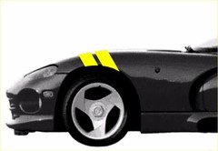 NEW Fender Hash Bars vinyl Rally Racing Stripes 4″ Car Decal (Fits VIPER)