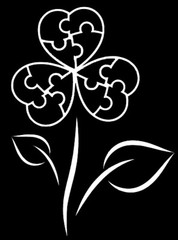 Autism Awareness Autism Flower / Permanent Vinyl Decal / Multi Colors Avail