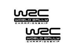 WRC World Rally Championship vinyl decal, car window, doors, size 7″ x 3″ 2pcs