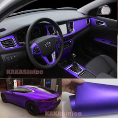 50FT x 5FT Full Car Wrap Purple Flexible Satin Matte Chrome Vinyl PVC Sticker US