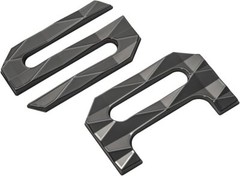 EyeCatcher Pro Series Tailgate Insert Letters Compatible Black Chrome