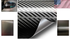 Transform Your Vehicle with 1ft x 5ft Black Carbon Fiber Vinyl Wrap Film