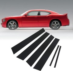 Transform Your Vehicle with 6pcs Gloss Black Window Pillar Decals – Custom Fit