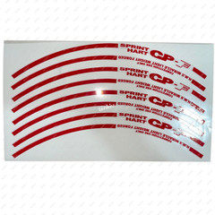TOP MATERIAL RED SPRINT HART CP-F HIGH QUALITY REPLACEMENT DECAL STICKER SET