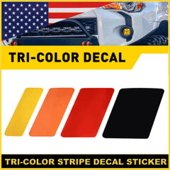 Retro Tri-Color Sticker Vintage Decals For Toyota 4 Runner Pickup Tacoma Cruiser