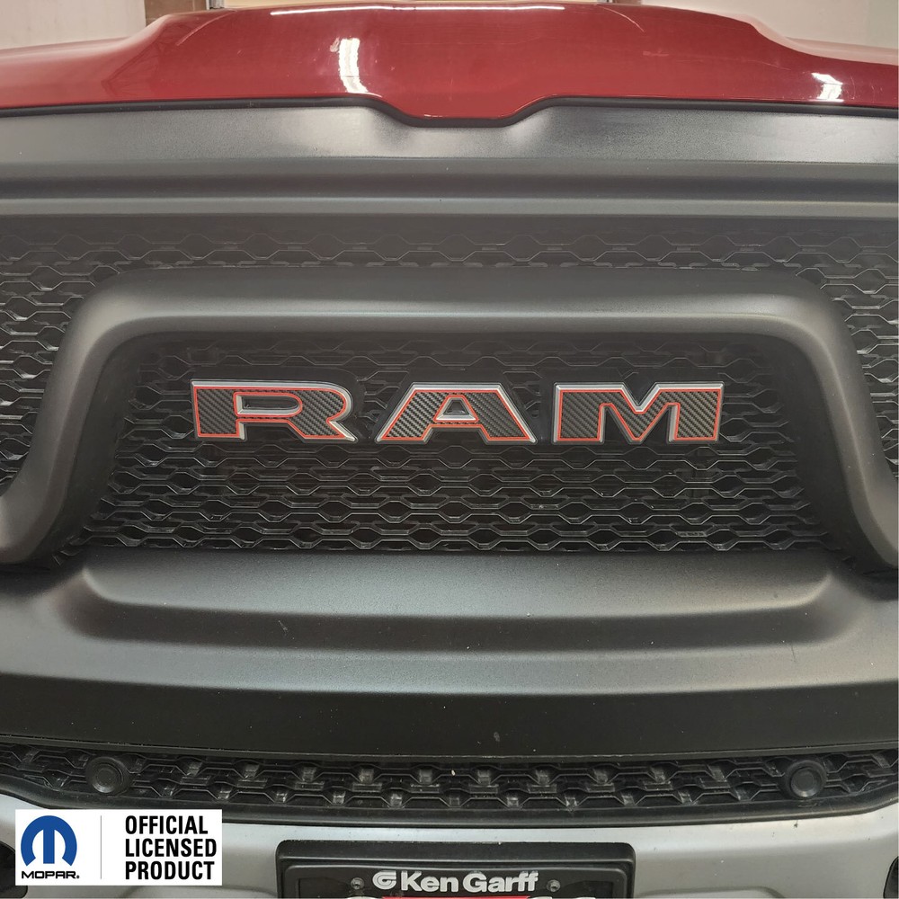 Fits 2019-2024 1500 Ram Limited Grille W Outlines Ram Overlay vinyl sticker