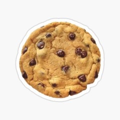 Round Chocolate Chip Cookie Soft Cookies Vinyl Sticker for Laptops Windows Phone