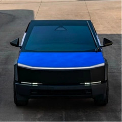 Cybertruck PreCut Paint Protection Film PPF Vinyl Wrap Color Laser Chrome Blue
