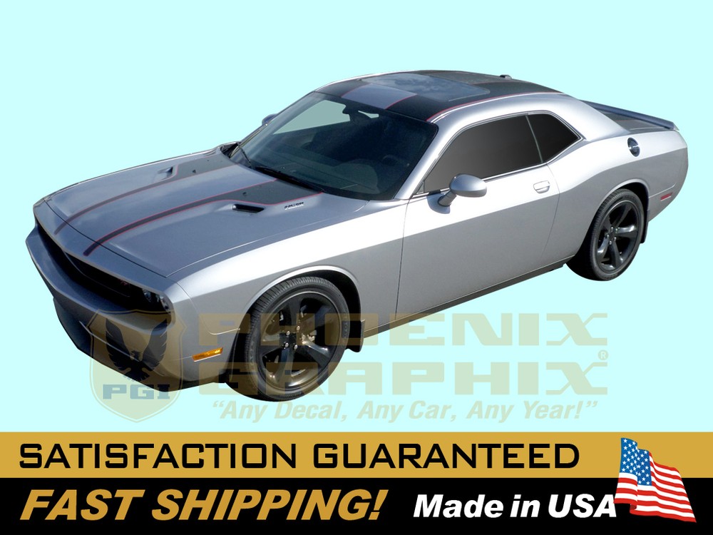 2008 2009 2010 2011 2012 2013 2014 Challenger Blacktop Edition Stripes 2-Color