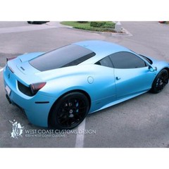 Avery Dennison SW900 Supreme Matte Frosty Blue Metallic Vinyl Car Wrap | 643-M