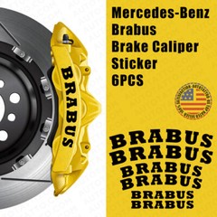 Brabus AMG Car Wheels Brake Caliper Sticker Decal Logo Decoration Sport Black