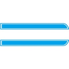 Car Sticker Racing Stripe Decal Vinyl For Hood Body Side Decoration Waterproof