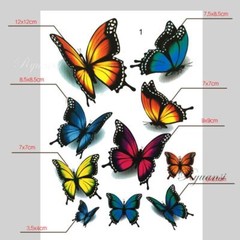 Creative Car Decals Butterfly Flower Left Decorative Stickers Scratch Laptop