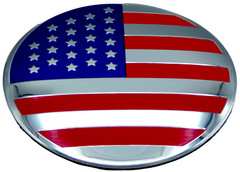 1x Aluminum Dome Shape American Flag Sticker Decal Emblem Badge Auto, Car, Truck