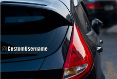 2x Custom Social Media Username Vinyl Decal Sticker Instagram Snapchat YouTube