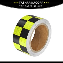 Universal Piece of 1 5cmx10m Fluorescent Checkered Car Reflective Stickers PVC
