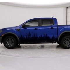 Overland Forest Woodland Off Road Truck Decal for F-150. Universal Fit.