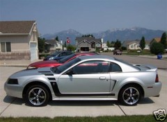 99-04 Ford Mustang Boss Style Side Stripes Gt Cobra V6 Vinyl Graphics Decals
