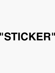 5″ Sticker Word Vinyl Decal