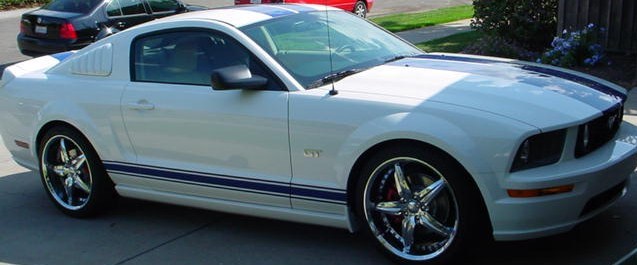 Plain Rocker stripes Stripe Graphics FIT 2005 06 08 2009 2010 2012 2013 Mustang