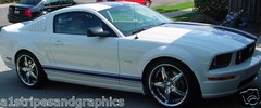 Plain Rocker stripes Stripe Graphics FIT 2005 06 08 2009 2010 2012 2013 Mustang