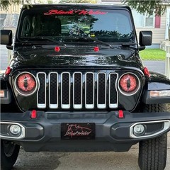Scratch Resistant Beast Eyes Headlight Decals – Vibrant 3D Design for Vehicles