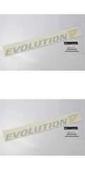 MITSUBISHI OEM LANCER EVO5 CP9A EVOLUTION V Side Door Decal Silver Yellow x2 JDM