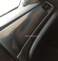 5D Mirror Glossy Ultra Shining Black Carbon Fiber Vinyl Wrap Sticker 50FT x 5FT