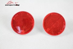 2pcs ECE / SAE Round Reflective Reflector Bolt On For Motorcycle ATV Car Trailer