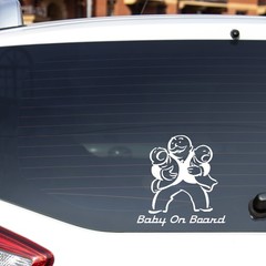 Baby On Board Vinyl Sticker Funny Dad Sticker Minivan Decal Mom Car Decal Mom