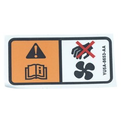 NEW OEM Ford Radiator Fan Warning Label XW4Z8653BA GENUINE