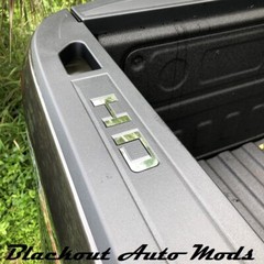 HD Chrome Tone Bed Rail Letter Inserts 2020-2024 Chevy Silverado HD 2500 3500