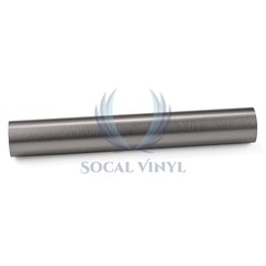 Brushed Aluminum Steel Gunmetal Gray Vinyl Wrap Sticker Decal Air Release Sheet