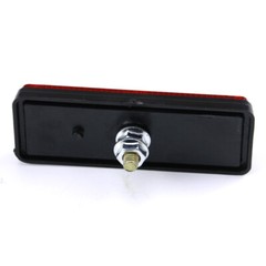 2 Pcs Universal Red Warning Rectangle Reflector For Car Motorcycle ATV Dirt Bike