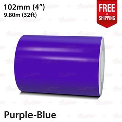 PURPLE-BLUE 4″ 102mm Roll PIN STRIPE Car Striping Line TAPE Decal Vinyl Sticker