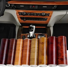 Wood Grain Film Stickers Decals Wrap PVC 10x100cm Auto Body Decor DIY
