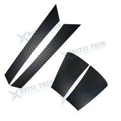 Carbon Fiber Texture Upper Lower Sider Air Flow Fender Decal For WRX STI 2015-up