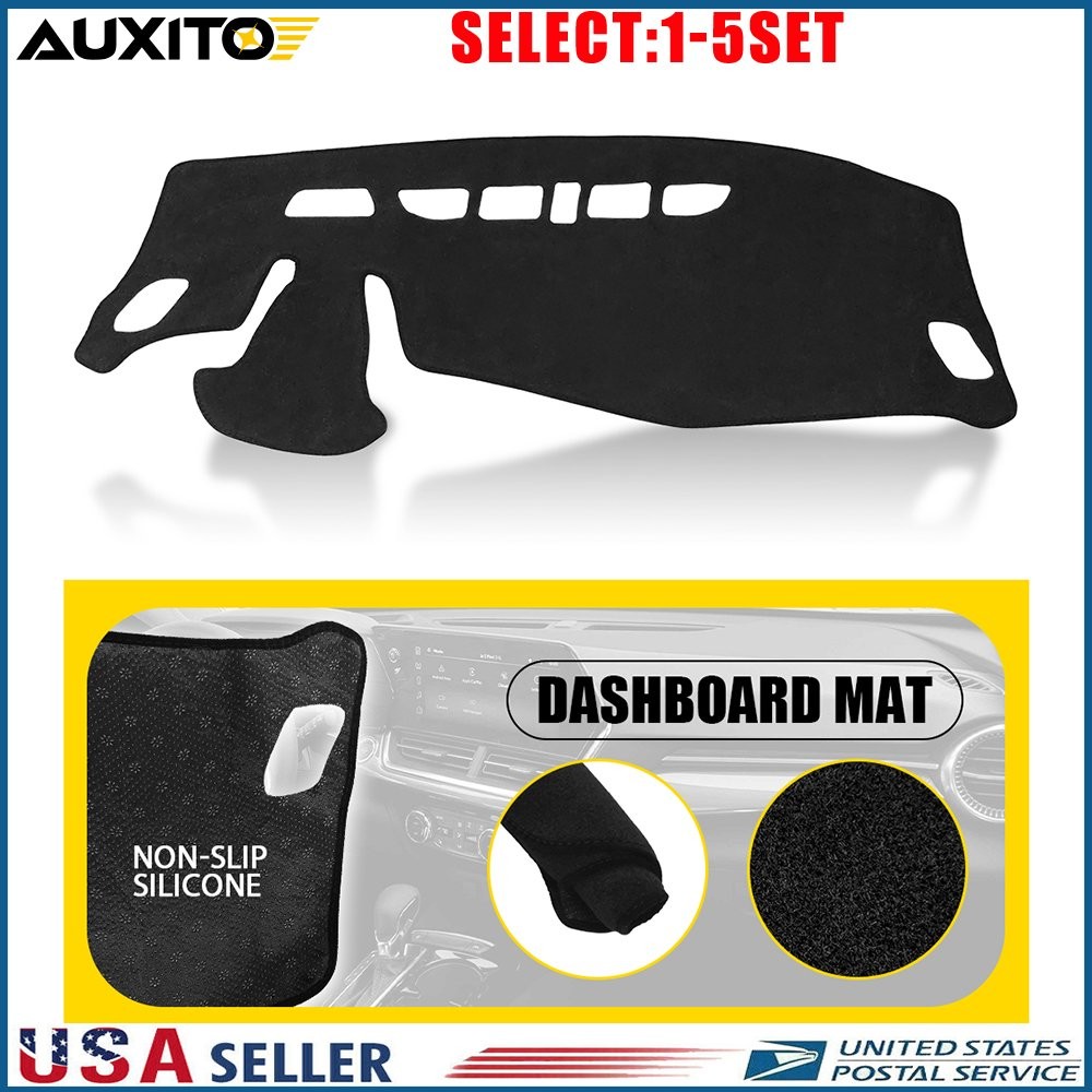 Black Dashboard Cover Pad Mat For Chevrolet Trax 24 25 Non-Slip Dash Board 1-5X