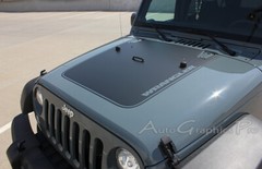 Vinyl Graphics OUTFITTER Stripes 3M Hood Decals for 2007-2017 Jeep Wrangler