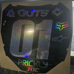 01 ODI Number Plate Decal – (Black/Holographic/Sparkle) – Item#109