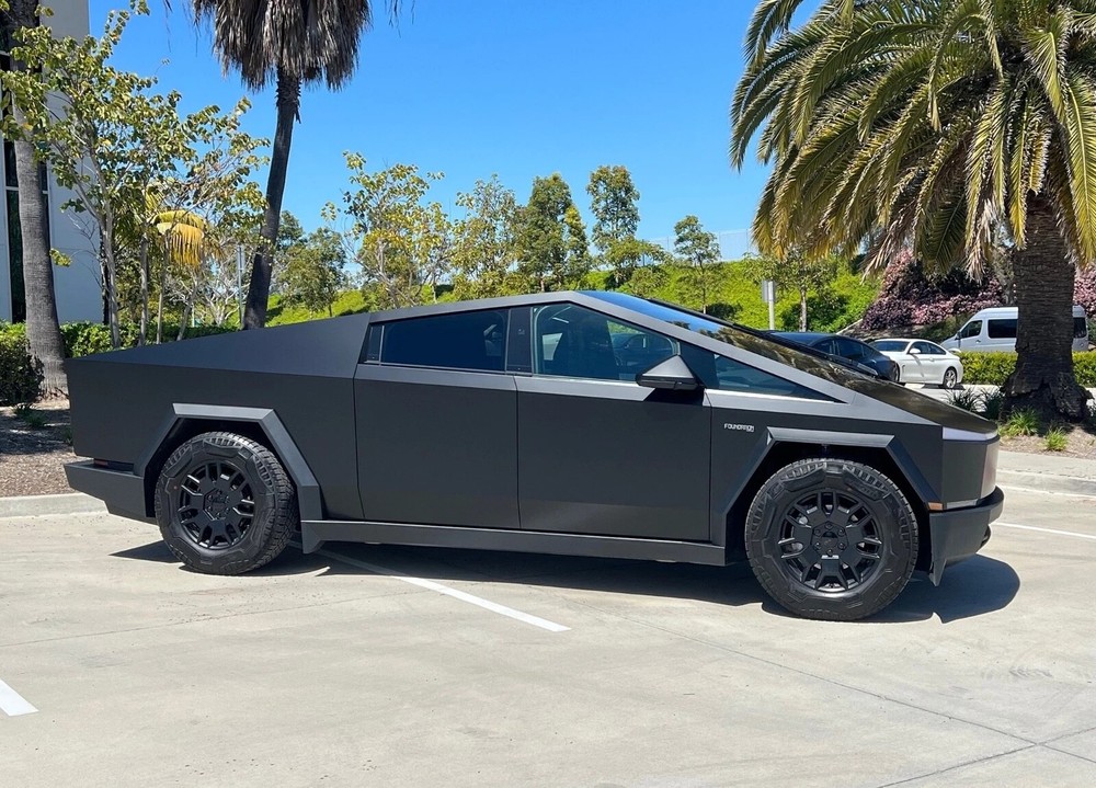 Cybertruck DIY PreCut PPF Paint Protection Film Wrap Color Changing Satin Black