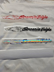 Screamin’ Eagle Permanent Adhesive Vinyl Decal 11″ x 1″